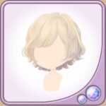 アッシュゴールドのくせ毛風ヘア